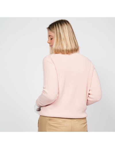 Pull golf 1/2 ZIP Femme - MW500 rose