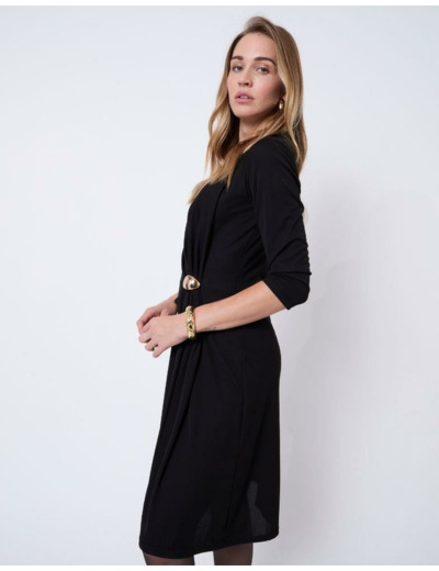 Robe courte unie NOIR