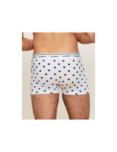 Boxer en coton motifs coeurs