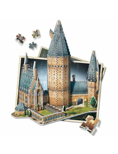 HARRY POTTER - PUZZLE 3D DE LA GRANDE SALLE POUDLARD, 850 PIÈCES