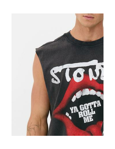 Débardeur à motif Rolling Stones