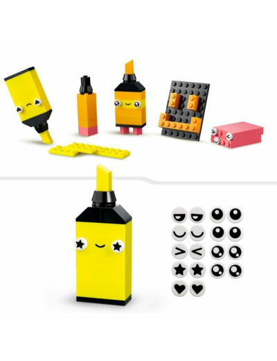 AMUSEMENT CRÉATIF FLUO LEGO CLASSIC 11027