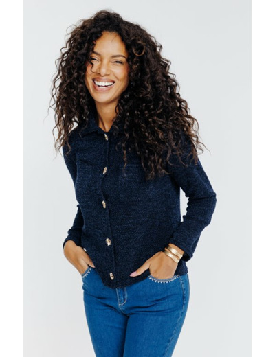 Cardigan boutons fantaisie