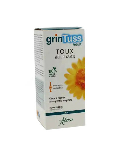 Aboca Grintuss Adulte Sirop Toux Sèche Et Grasse Falcon De 180 G