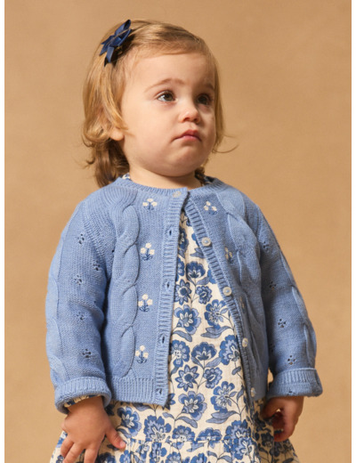 Cardigan fleurs