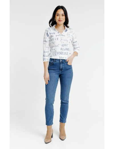 Tee-shirt imprimé manches 3/4