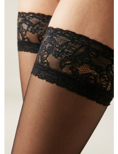 Bas autofixants transparents 20 deniers