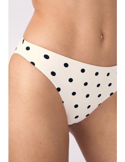 Culotte bikini bas de maillot à pois