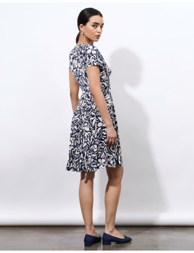 Robe courte imprimée MARINE