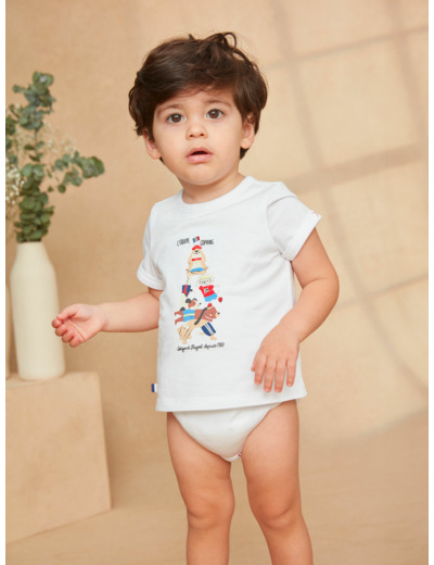 Body tshirt à manches courtes imprimé