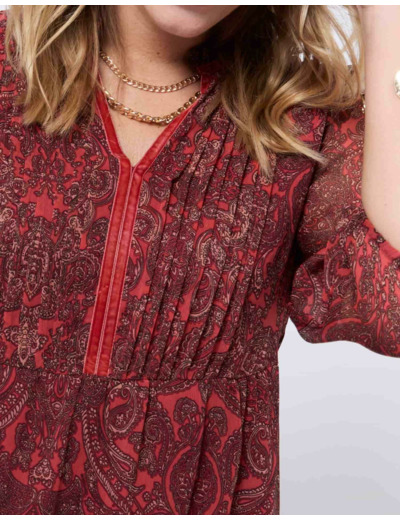 Robe courte imprimée TOMETTE