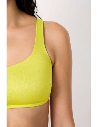 Brassière asymétrique haut de maillot de bain