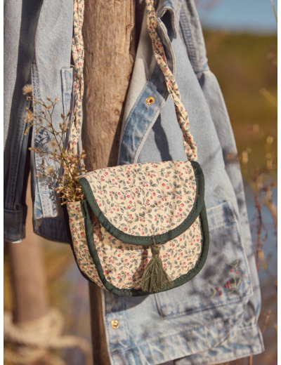 Sac bandoulière imprimé baies