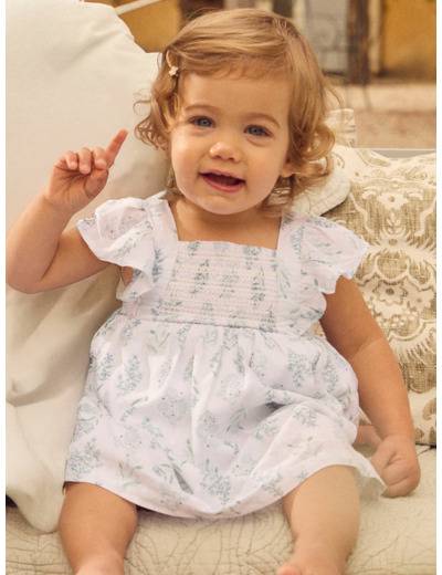 Robe chasuble fleuri