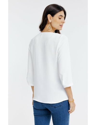 Tunique unie avec plastron