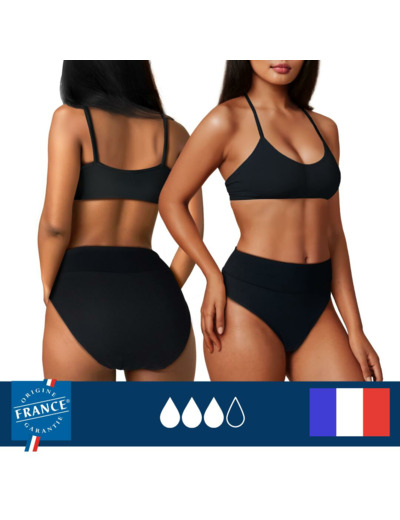 Bas de maillot de bain menstruel Taille Haute - Flux Plus