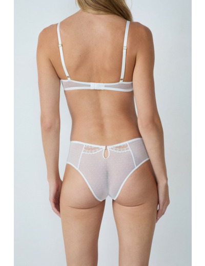 Shorty brodé effet irisé