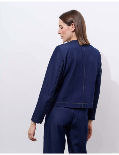 Veste unie MARINE Femme