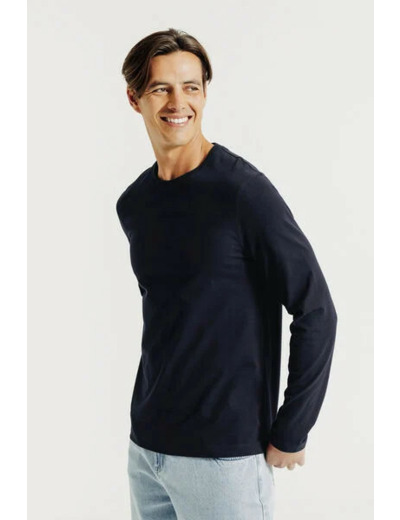 Tee shirt manches longues - Bleu foncé
