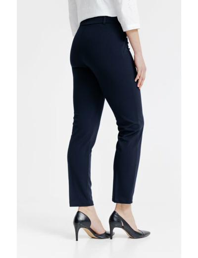 Pantalon de tailleur boutons fleurs