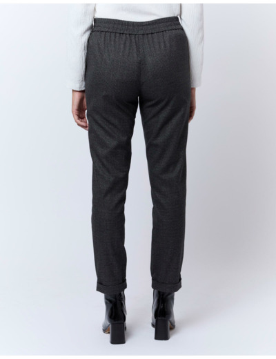 Joggpant 7/8 fuselé uni ANTHRACITE Femme