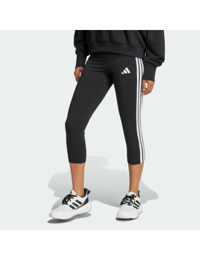 Legging de fitness en coton pour femme, noir