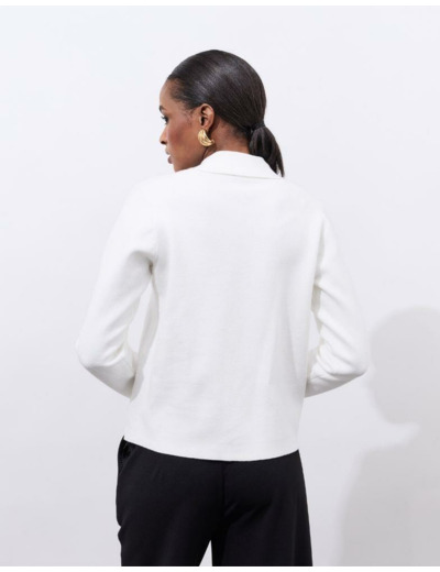 Gilet uni BLANC Femme