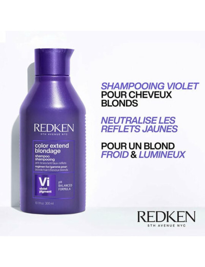 Shampooing neutralisant pour cheveux blonds Color Extend Blondage