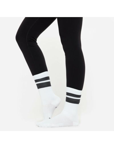 Chaussettes hautes de fitness, noires
