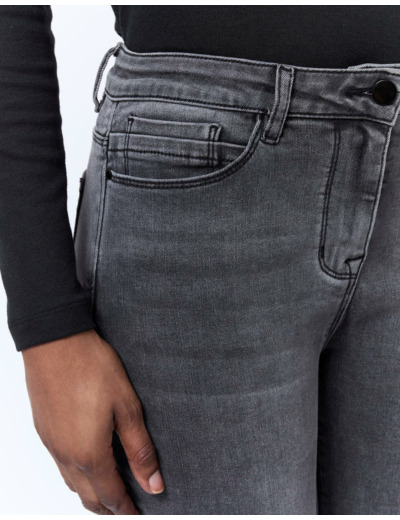 Jean 7/8 slim GRIS Femme