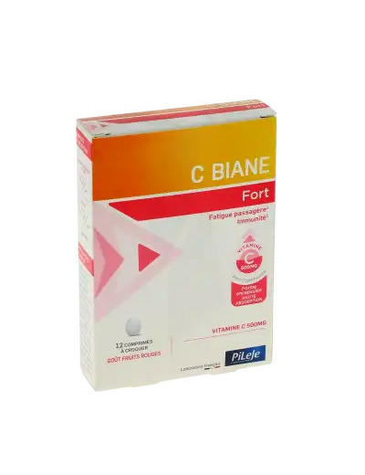 Pileje C Biane Fort Comprimés à Croquer Boîte De 12