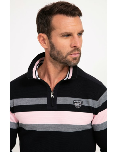 Polo col montant manches longues Bandit