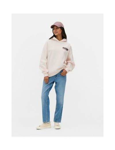 Sweat à capuche oversize à message