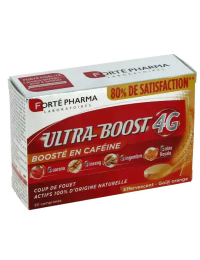 Vitalité 4 G Ultra Boost Comprimés Effervescents Boîte De 20
