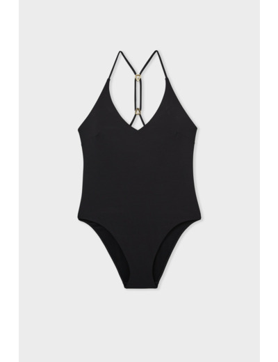 Maillot de bain 1 pièce détail au dos