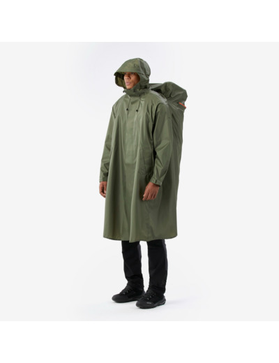 Poncho de pluie et de randonnée ajustable, 75 L max, MT900 2.0 Kaki