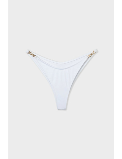 Bikini brésilien bas de maillot détails bijoux