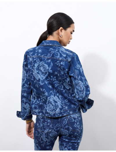 Veste imprimée BLEU Femme