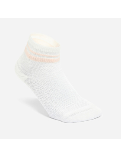 Chaussettes cheville, rose et blanc, lot de 3