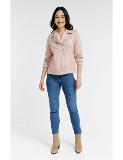 Perfecto non doublé en suédine