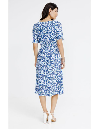 Robe midi imprimée