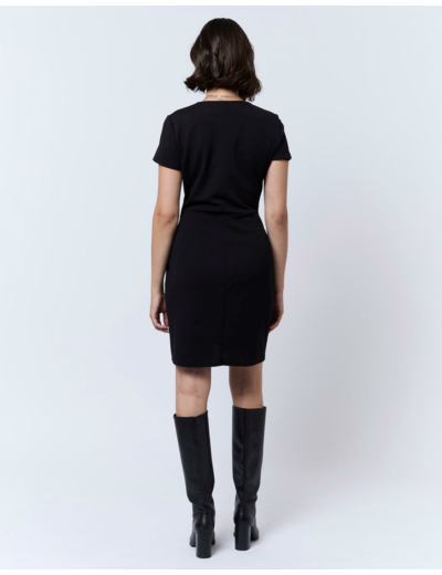 Robe courte unie NOIR