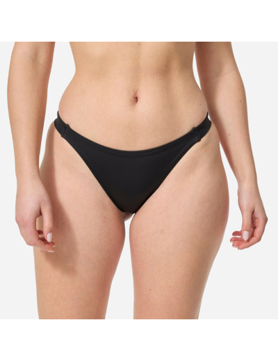 Bas de maillot de bain ALY noire aux bords côté fins et élastiqués