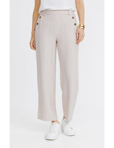 Pantalon très large fluide à pont