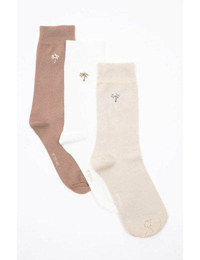 Lot de 3 paires de chaussettes Palm