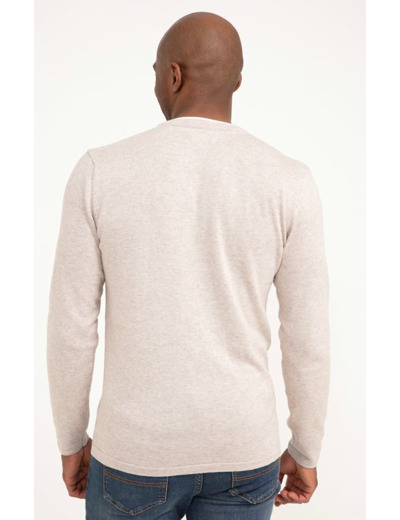 Pull col tunisien uni Jerti