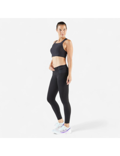 Legging running & trail femme - kiprun run 900 light noir