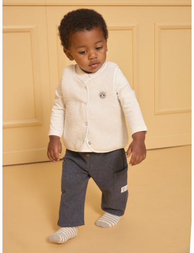 Gilet sans manches réversible carreaux