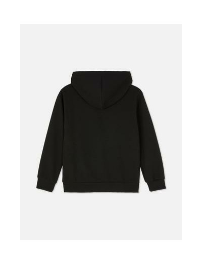 Sweat texturé à capuche zippé
