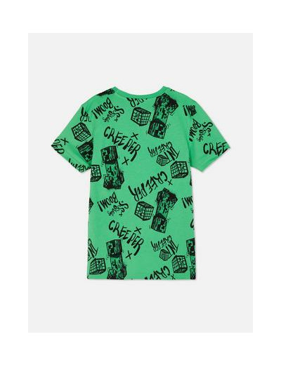 T-shirt à motif esquisse Minecraft Creeper